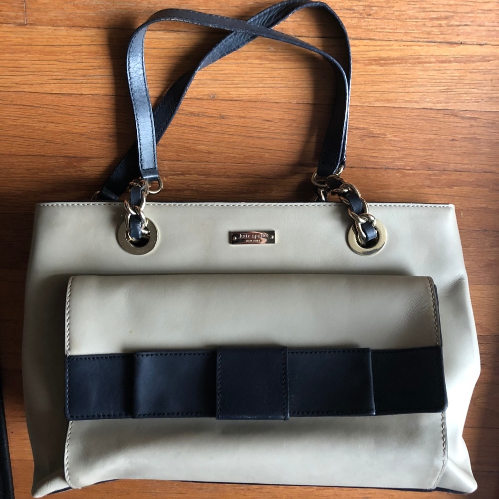 KSNY Bow Bridge Helena Bag Nude/Navy